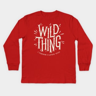 Wild thing Kids Long Sleeve T-Shirt